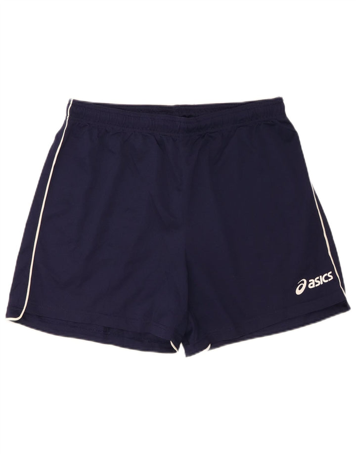 Pantaloni scurti sport Asics baieti 15-16 ani 2XL bleumarin poliester