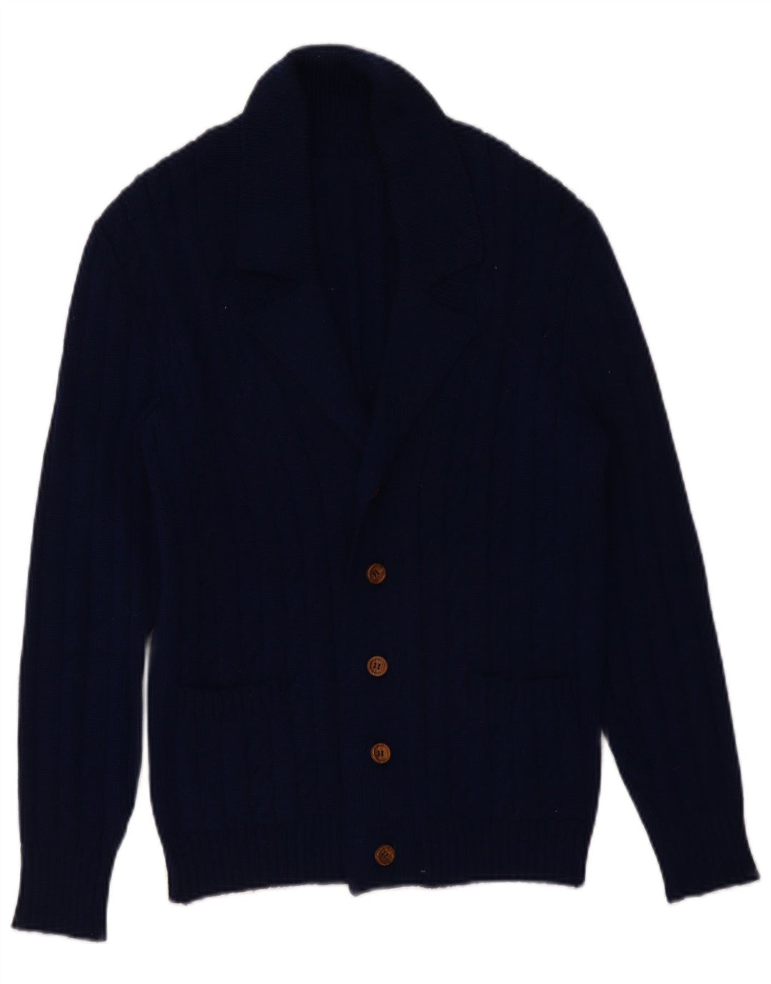 Cardigan Vintage pentru bărbați, mic, bleumarin