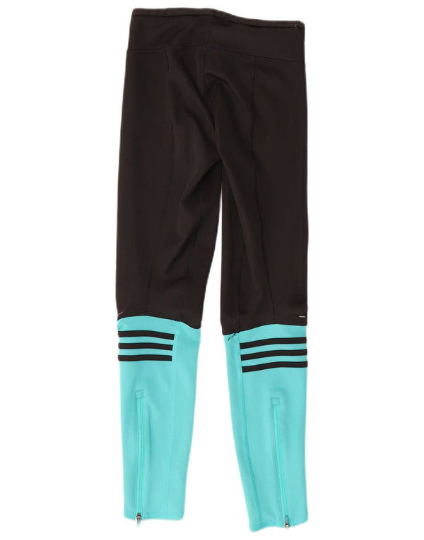 Leggings Climalite ADIDAS pentru femei UK 0/2 2XS negru poliester color bloc