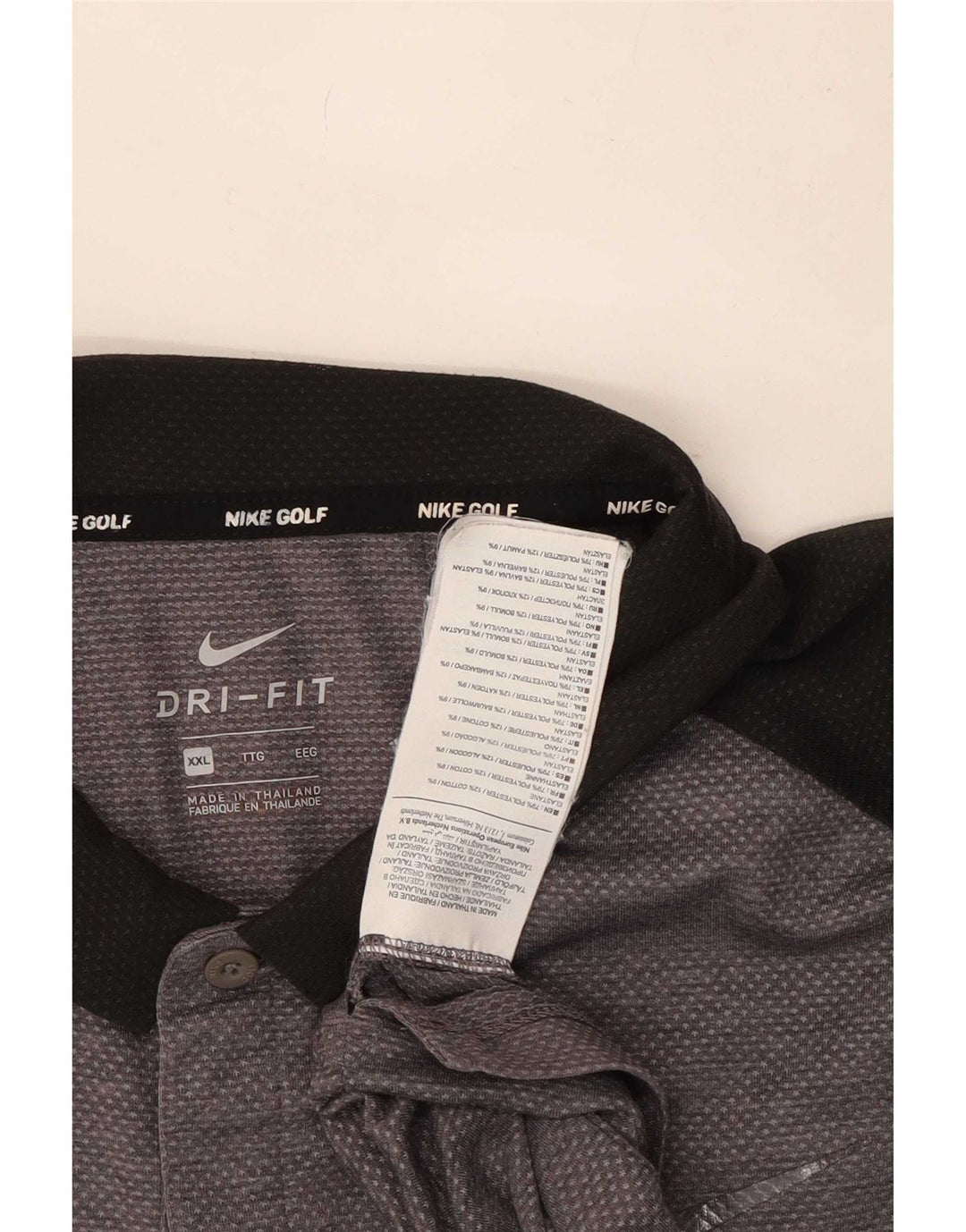 Tricou polo Nike pentru bărbați Dri Fit 2XL, gri, poliester color bloc