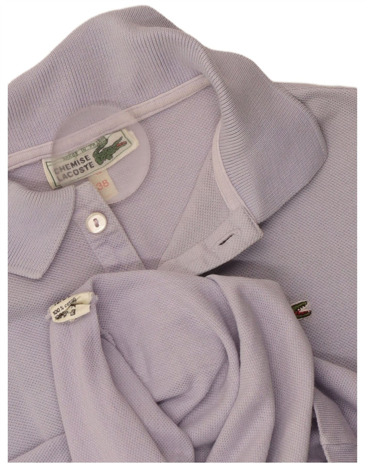 Tricou polo LACOSTE pentru damă, mărimea 38, bumbac violet mediu
