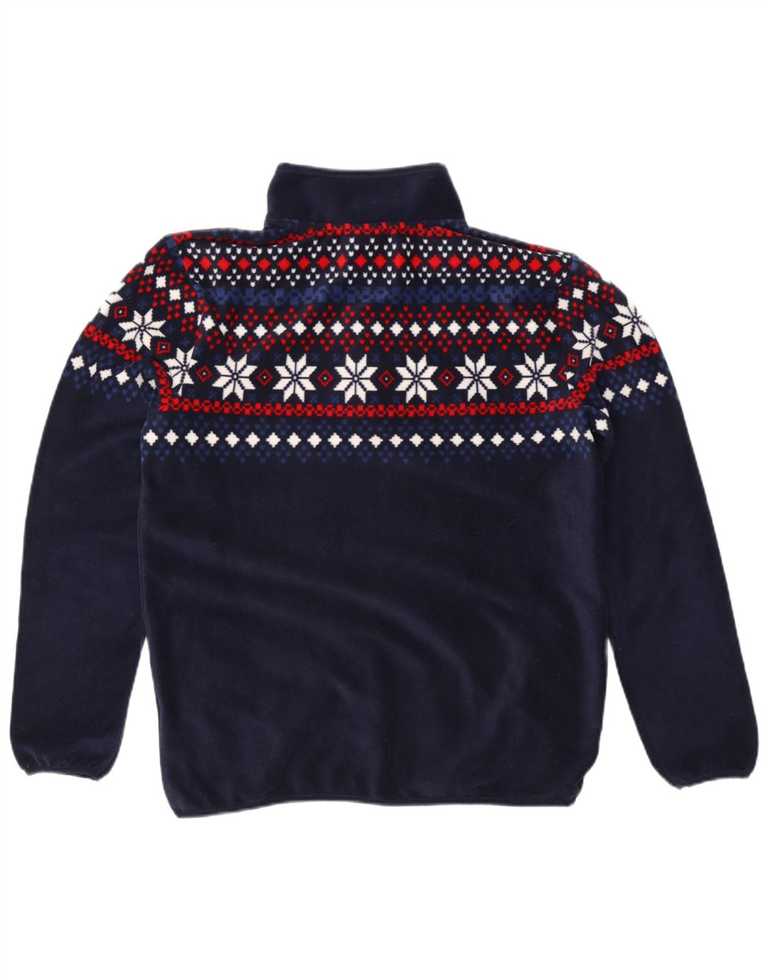 Trening pentru bărbați TCM, cu fermoar, gât, pulover, mijloc, bleumarin, Fair Isle
