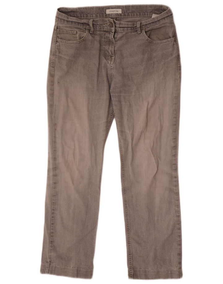 Blugi drepti pentru femei Marks & Spencer UK 12 Medium W30 L26 Bumbac gri