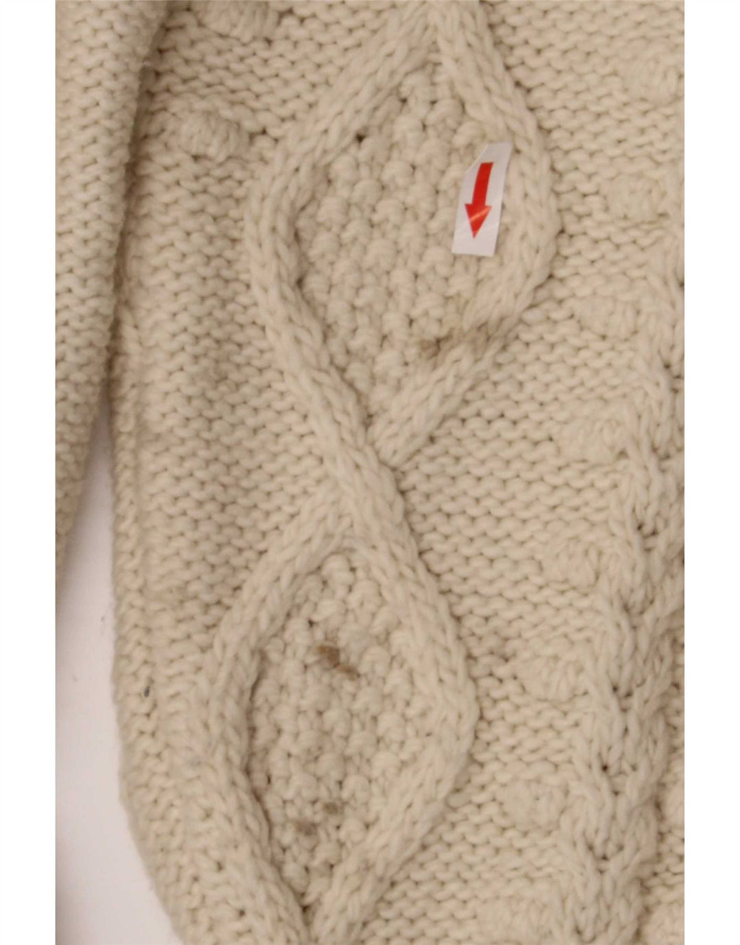 Pulover oversized cu gât țestoasă pentru femei Zara UK 16 mare bej