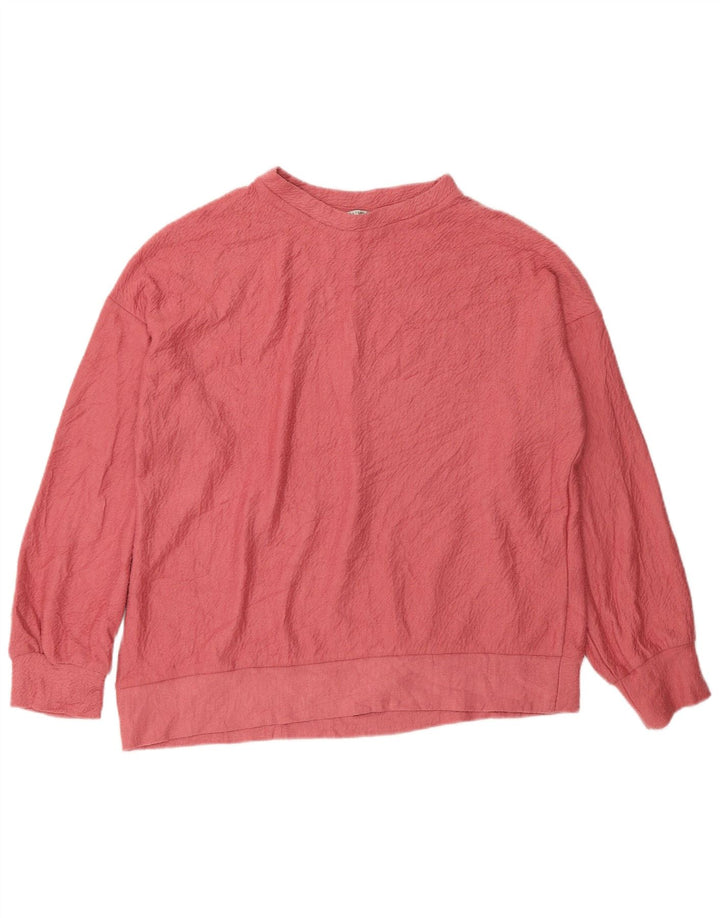 Pulover supradimensionat pentru femei Trafaluc Zara UK 10 Mic roz