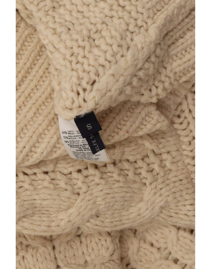 Cardigan Cardigan cu fermoar complet pentru bărbați din lână albă mică