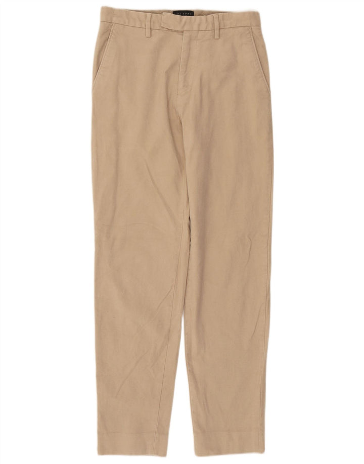 Pantaloni Drepți Ted Baker pentru Damă L28 L29 Bumbac Bej
