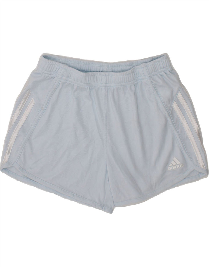 ADIDAS Girls Sport Shorts 10-11 Years Medium Blue Polyester Vintage Adidas and Second-Hand Adidas from Messina Hembry 