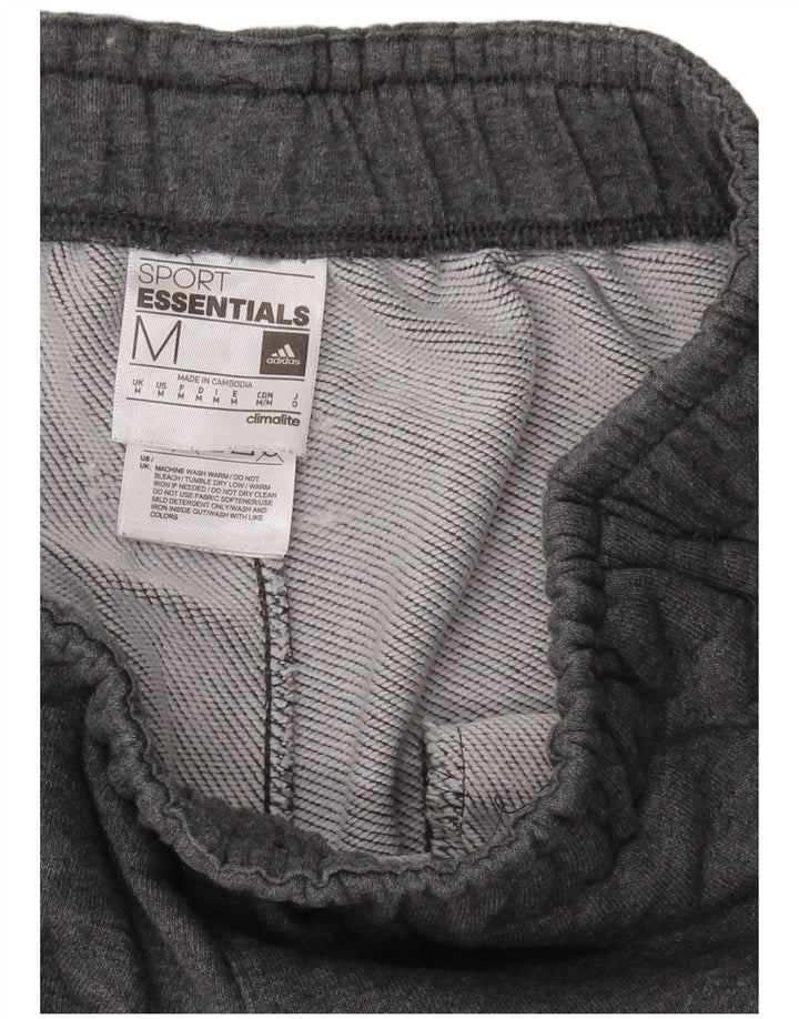 Pantaloni de trening ADIDAS Climalite pentru bărbați Joggeri din bumbac gri mediu