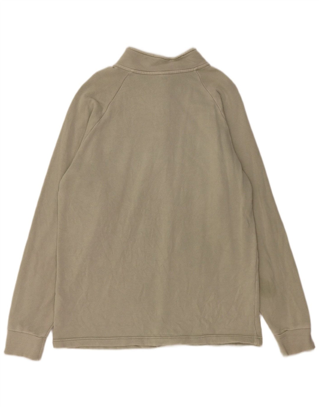 Hanorac pentru bărbați REEBOK, cu fermoar, cu gât, din bumbac mare, kaki