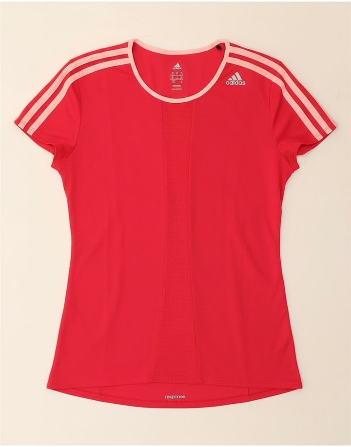 Tricou Adidas Climalite pentru femei Top UK 8/10 Small Pink Poliester