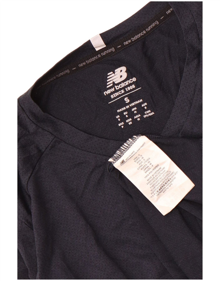 Tricou pentru bărbați New Balance Top mic din poliester bleumarin