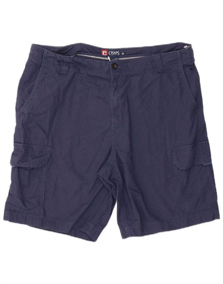 Pantaloni scurți cargo pentru bărbați Chaps W40 XL, bumbac bleumarin