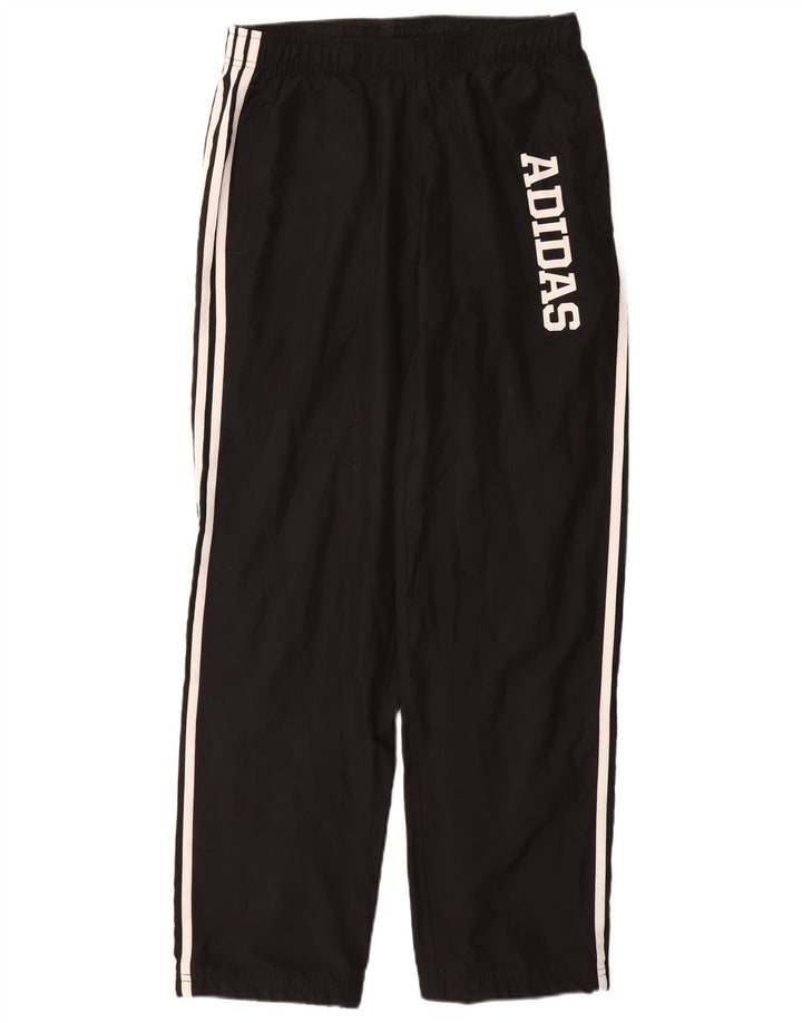 Pantaloni de trening grafic ADIDAS pentru bărbați, poliester mediu negru