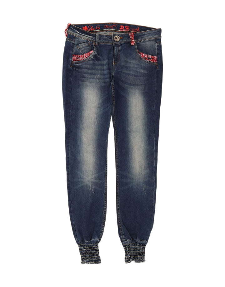 DESIGUAL Womens Joggers Slim Jeans W32 L33 Blue Vintage Desigual and Second-Hand Desigual from Messina Hembry 