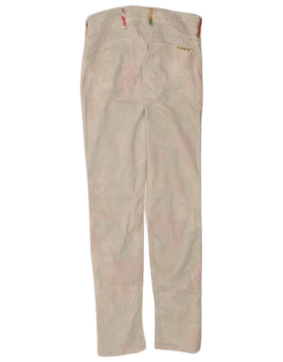 Blugi slim pentru femei MET W30 L32 bumbac alb