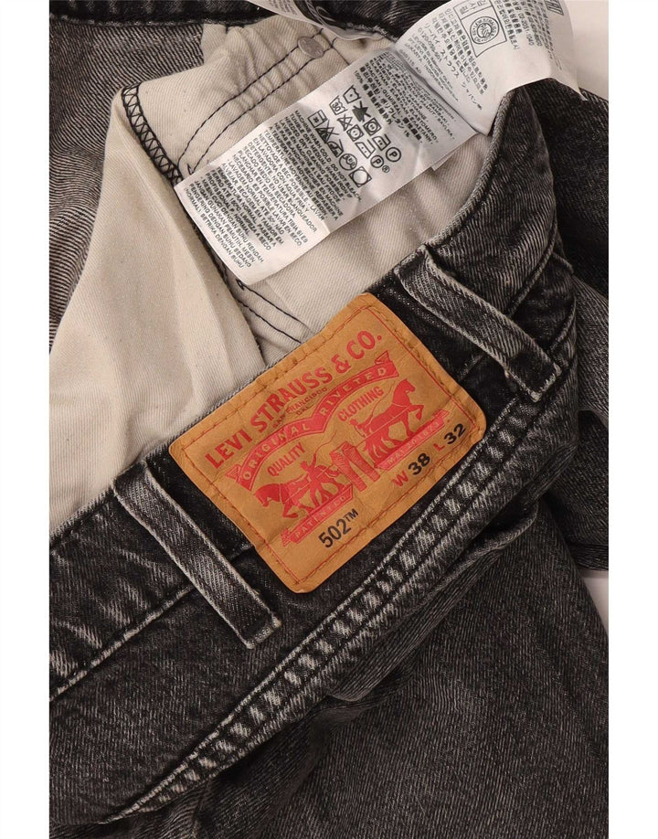 Blugi conici pentru bărbați Levi's 502 W38 L32 bumbac gri