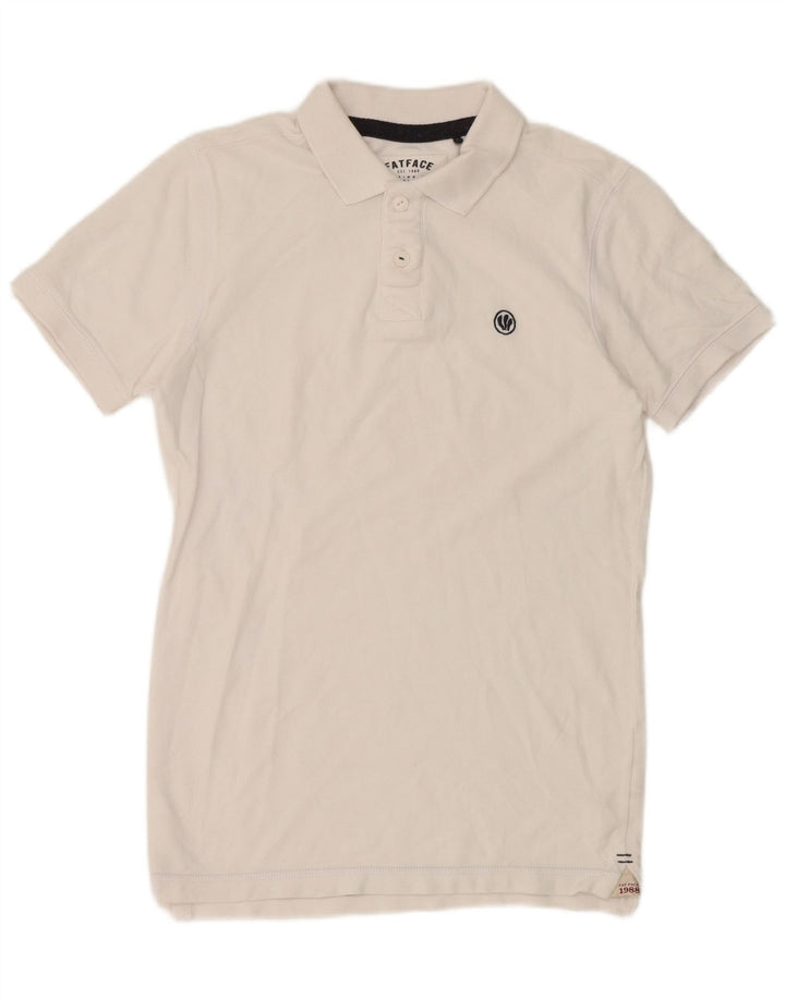 Tricou polo pentru bărbați Fat Face XS Bumbac alb