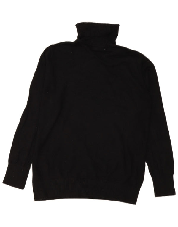 Pulover pentru femei L.L.Bean cu gât rulat din bumbac mare negru UK 16