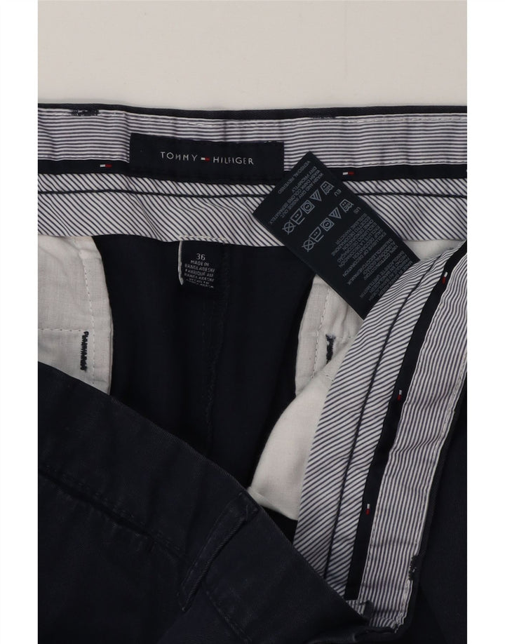 TOMMY HILFIGER Pantaloni scurți chino pentru bărbați W36, mari, bleumarin, bumbac