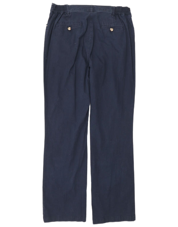 Traders Pantaloni casual cu talie înaltă pentru femei UK 12 Medium W30 L30 Bleumarin