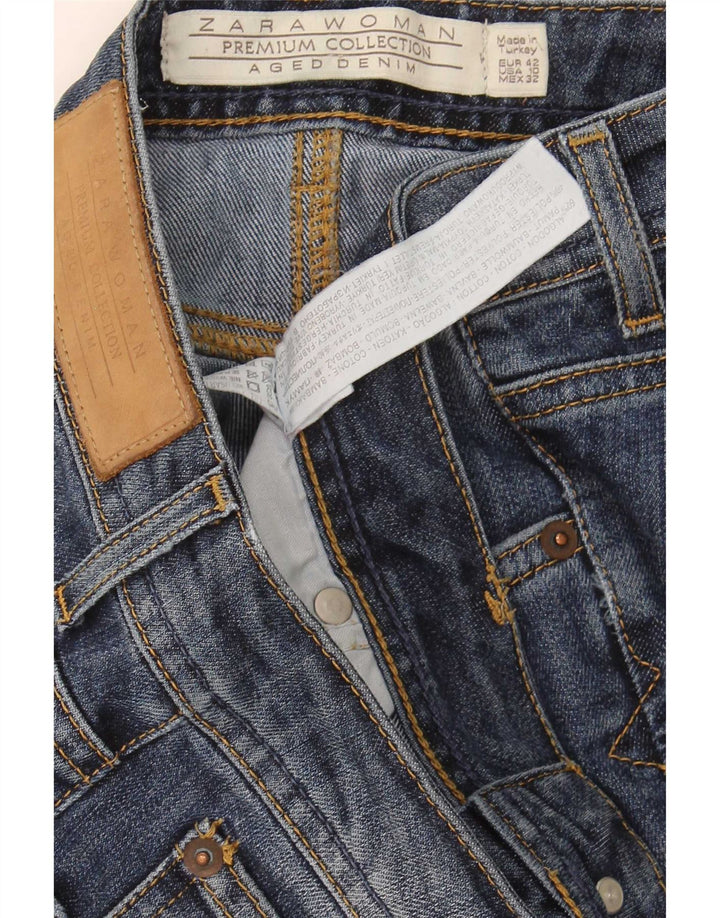 Blugi Zara Femei Bootcut EU 42 Large W32 L32 Bleumarin Bumbac