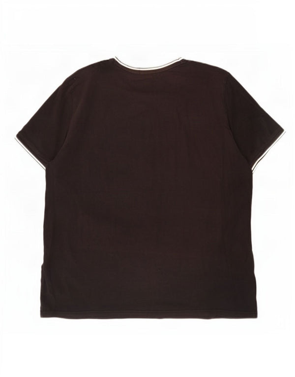 Tricou Fred Perry pentru bărbați Top 2XL bumbac negru