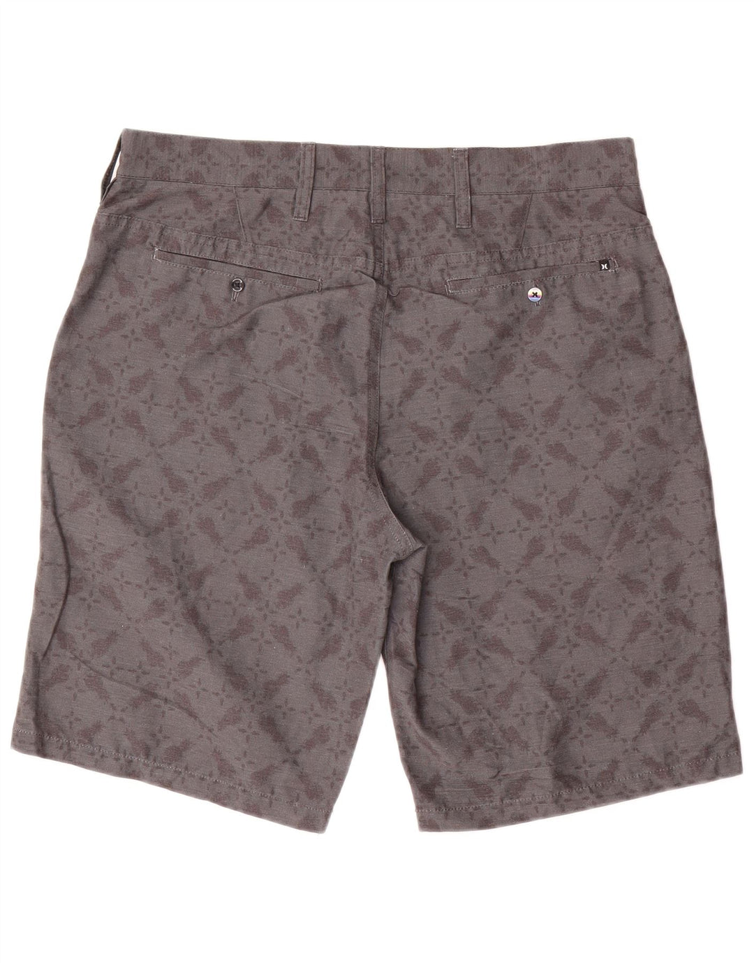Pantaloni scurți chino Hurley pentru bărbați W33 Medium Gri Geometric Poliester