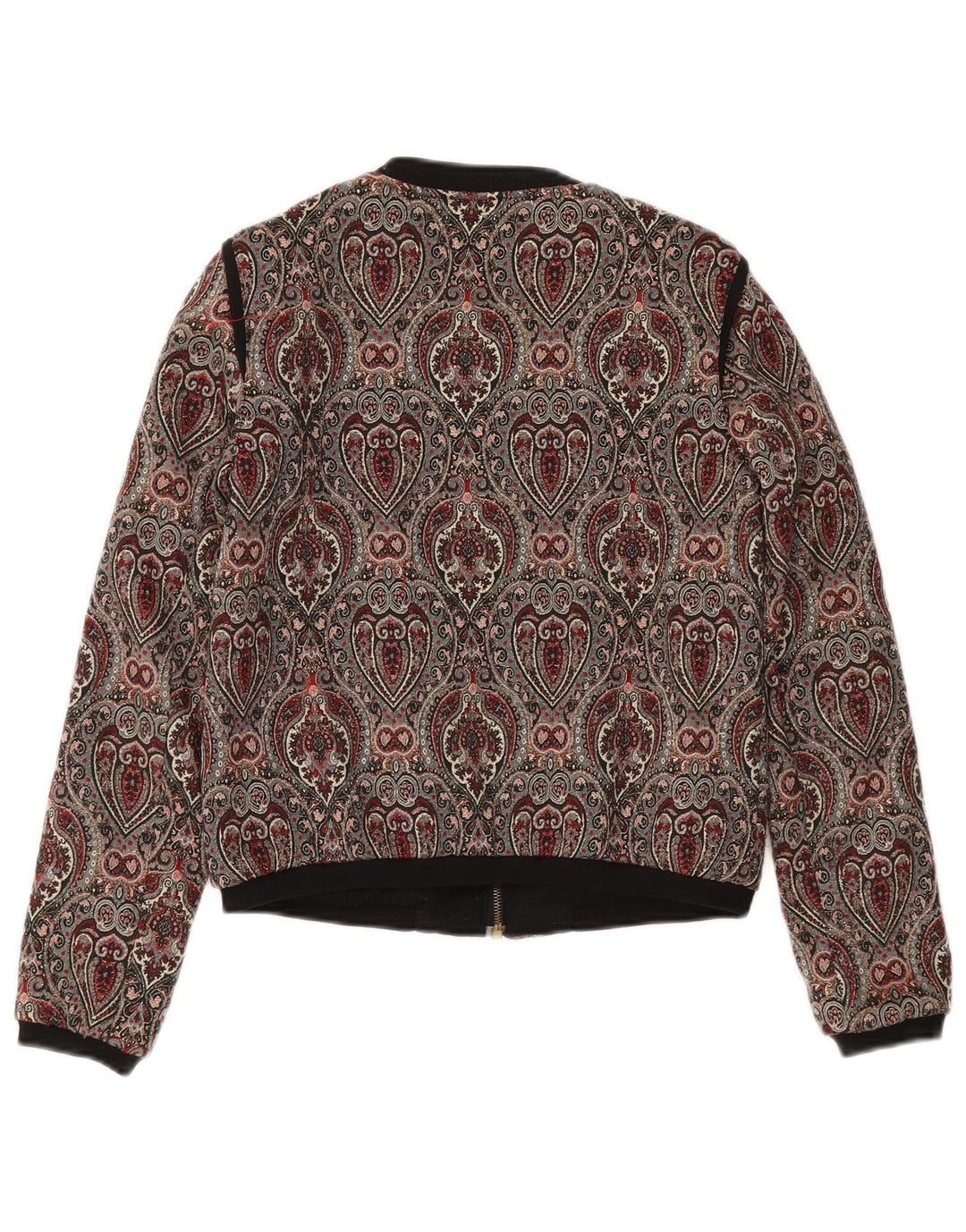 Jachetă Bomber Crop pentru Damă Zara UK 10 Mic Multicolor Paisley