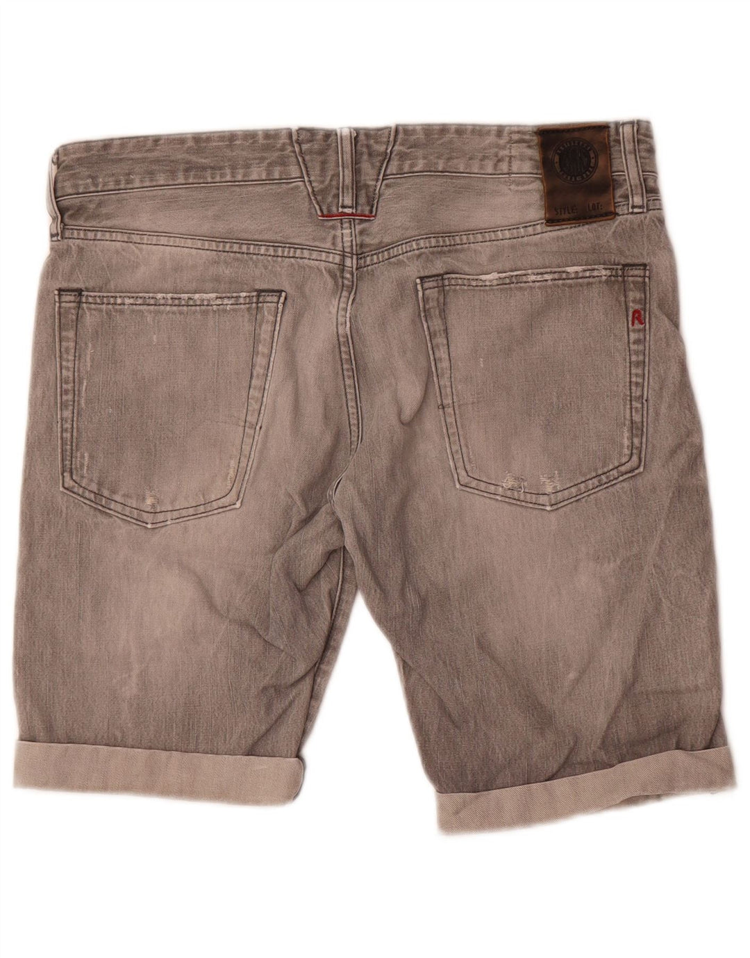 Pantaloni scurți Replay Lenrick Denim W32, bumbac gri mediu