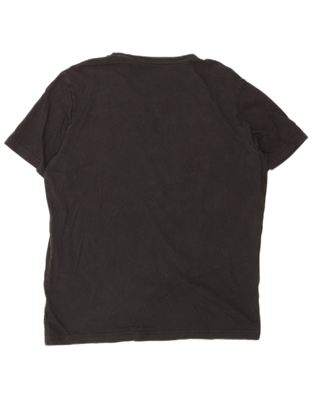 Tricou grafic PUMA pentru bărbați Top mare din bumbac negru