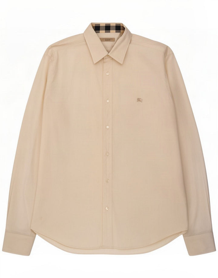 Burberry Cămașă pentru bărbați, mare, alb, bumbac