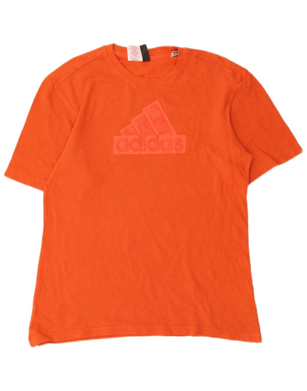 Tricou grafic Adidas pentru baieti Top 15-16 ani bumbac portocaliu