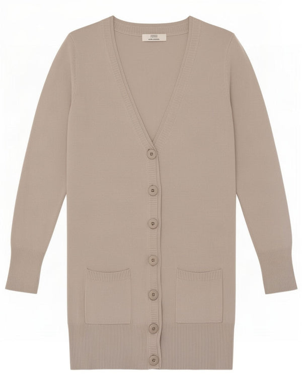 Pulover cardigan cu paragate elastice pentru femei Marks & Spencer UK 10 mic gri