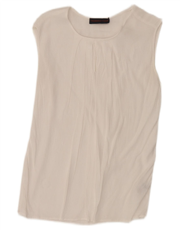 Bluză pentru femei Trussardi Jeans Top IT 40 Small White Viscose