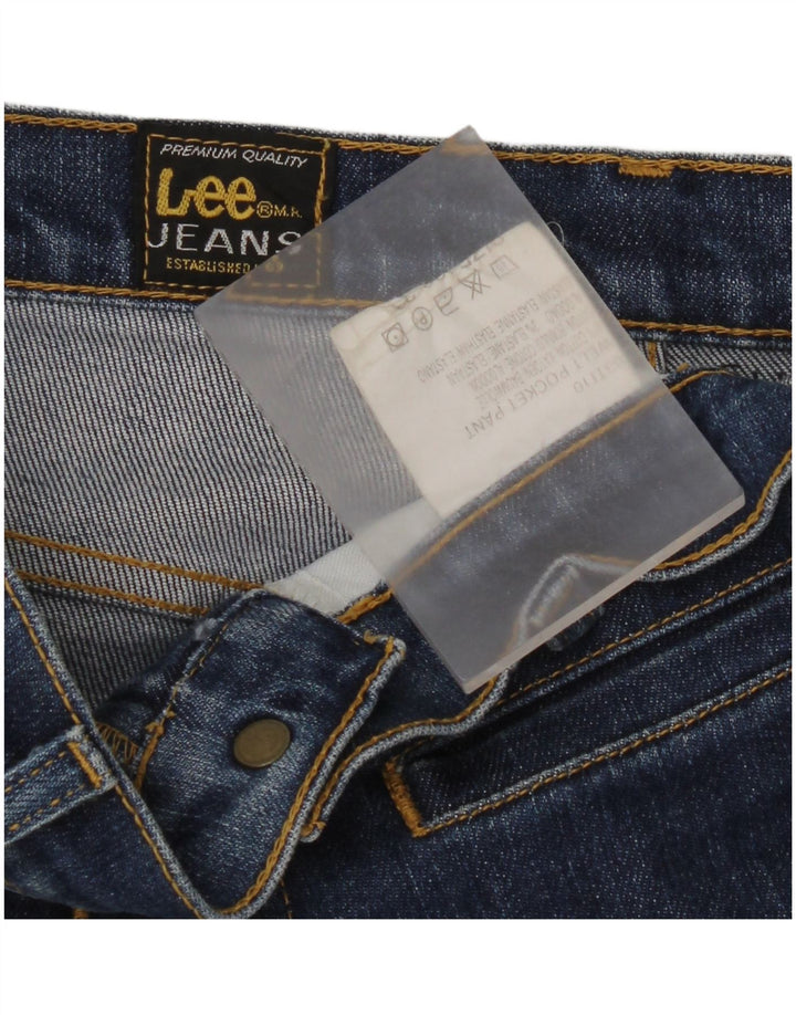 Blugi drepti pentru femei Lee W32 L29 Bumbac albastru