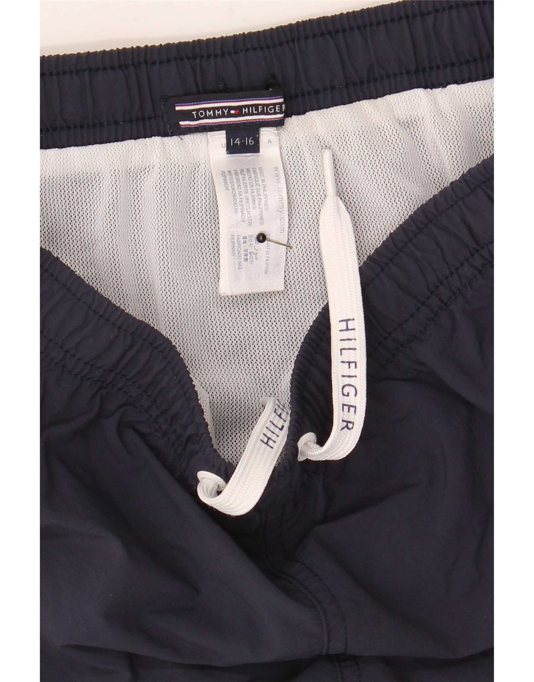 Pantaloni scurți de înot Tommy Hilfiger pentru băieți 14-15 ani poliester bleumarin