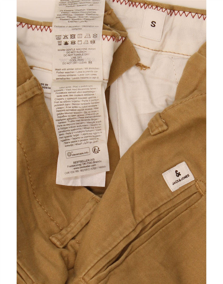 Pantaloni scurti chino Jack & Jones pentru bărbați, mici W32, bumbac maro