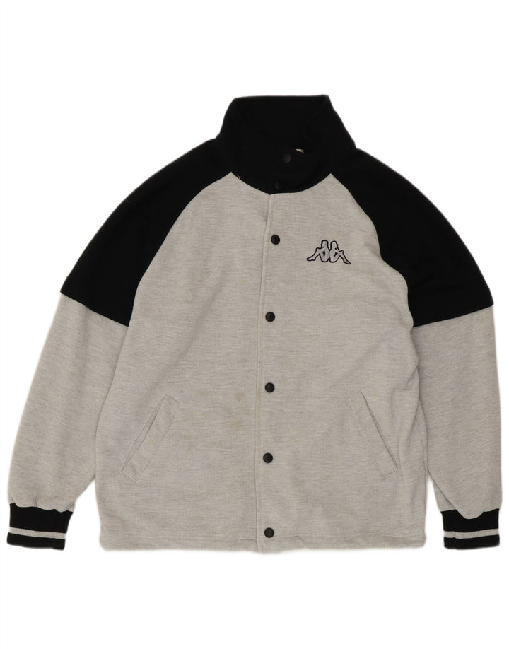 Jachetă Varsity cu grafică largi pentru bărbați KAPPA, gri mic, color block