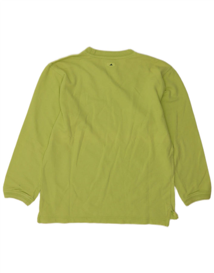 Pulover adidas pentru femei UK 12 bumbac verde mediu
