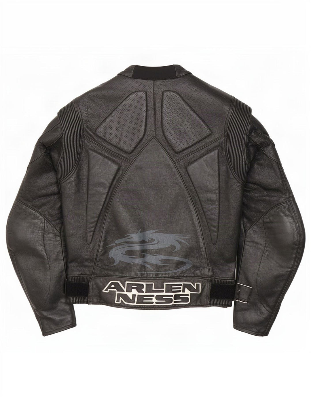 Jachetă Arlen Ness pentru femei Motorstyle Graphic Racer Mărimea 42 Lung Negru