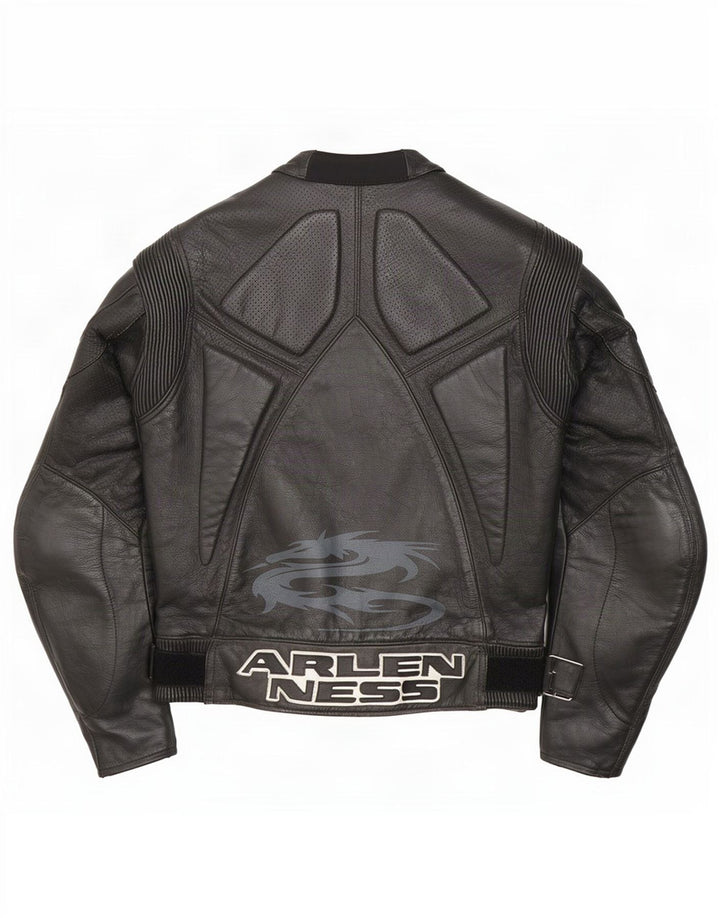 Jachetă Arlen Ness pentru femei Motorstyle Graphic Racer Mărimea 42 Lung Negru