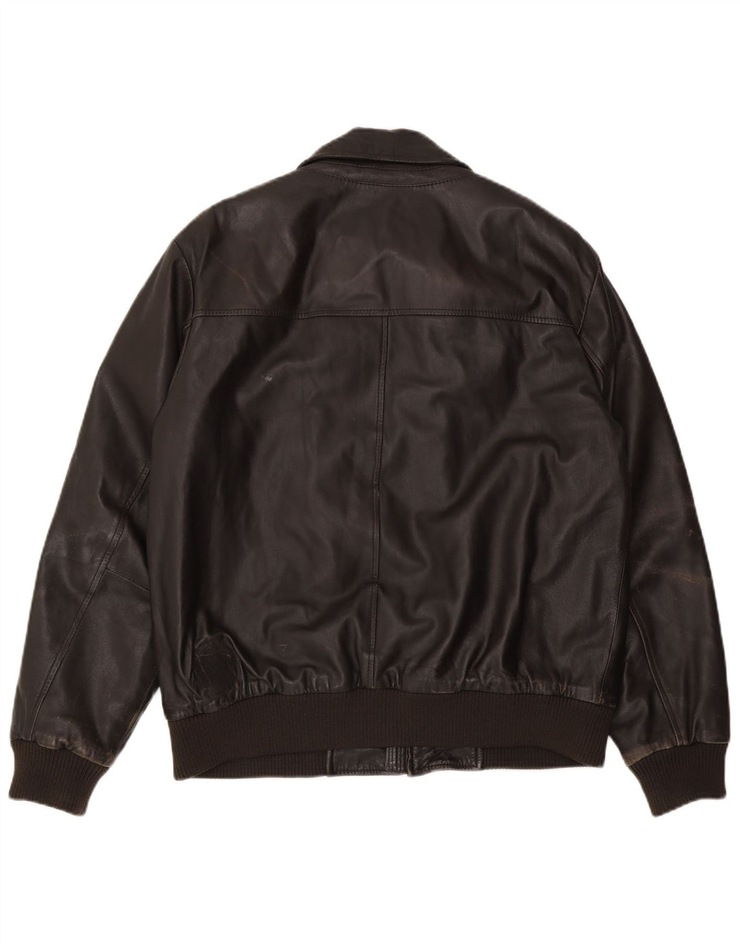 Geacă Bomber din piele pentru bărbați Geox UK 42 XL, piele neagră