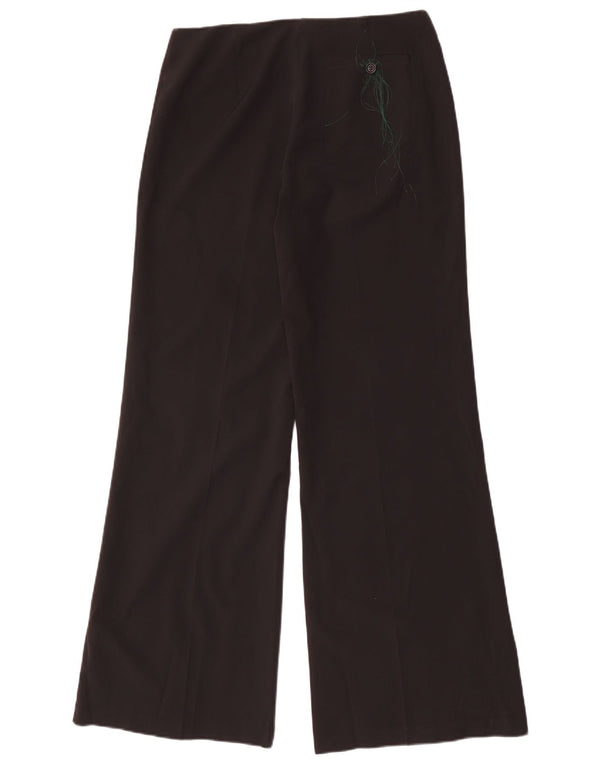 Pantaloni casual Benetton pentru femei cu picioare largi IT 42 Medium W30 L34 Negru