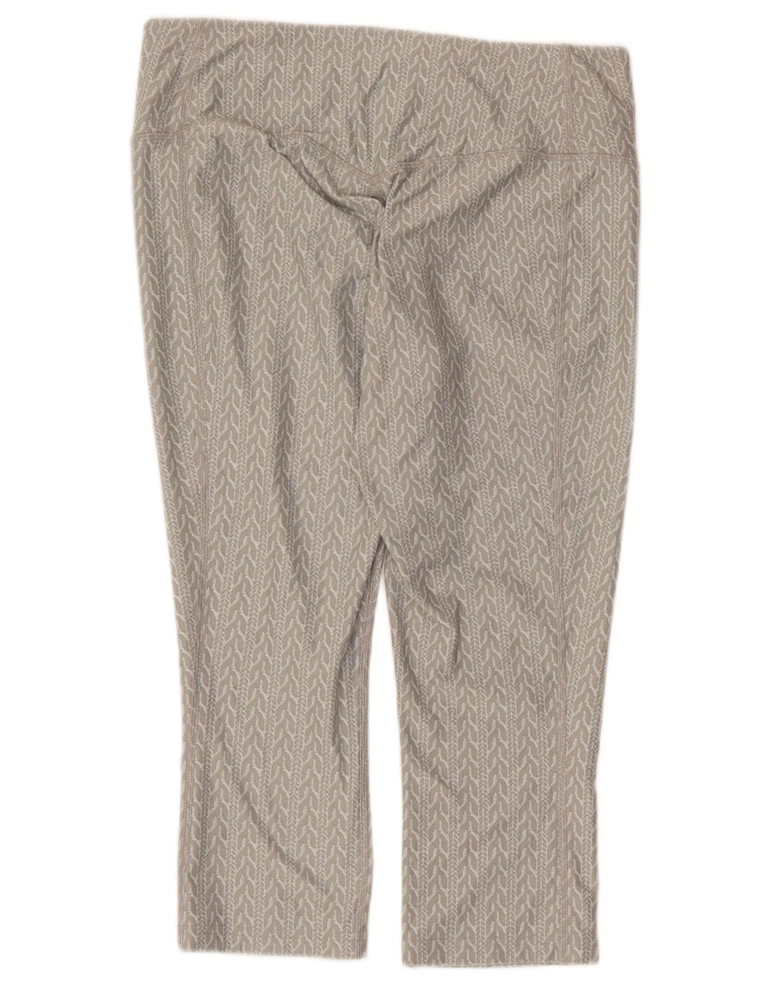 Leggings Capri Nike Dri Fit pentru femei UK 14 Gri mediu Poliester geometric