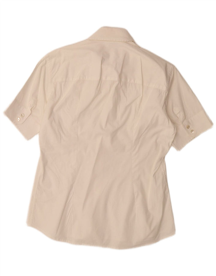 Cămașă cu mânecă scurtă pentru femei Daniele Alessandrini UK 14 Medium White
