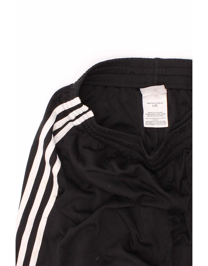 Pantaloni scurți sport adidas băieți 13-14 ani, mari, negru, poliester