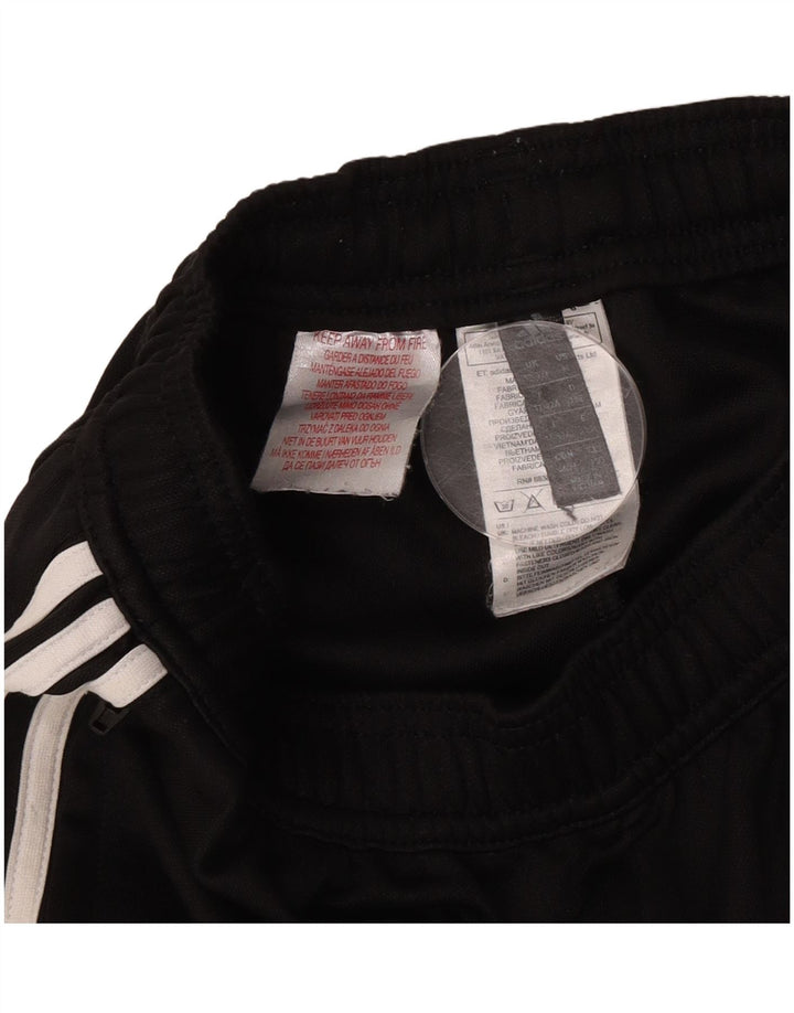 Pantaloni de trening Adidas baieti 11-12 ani poliester negru