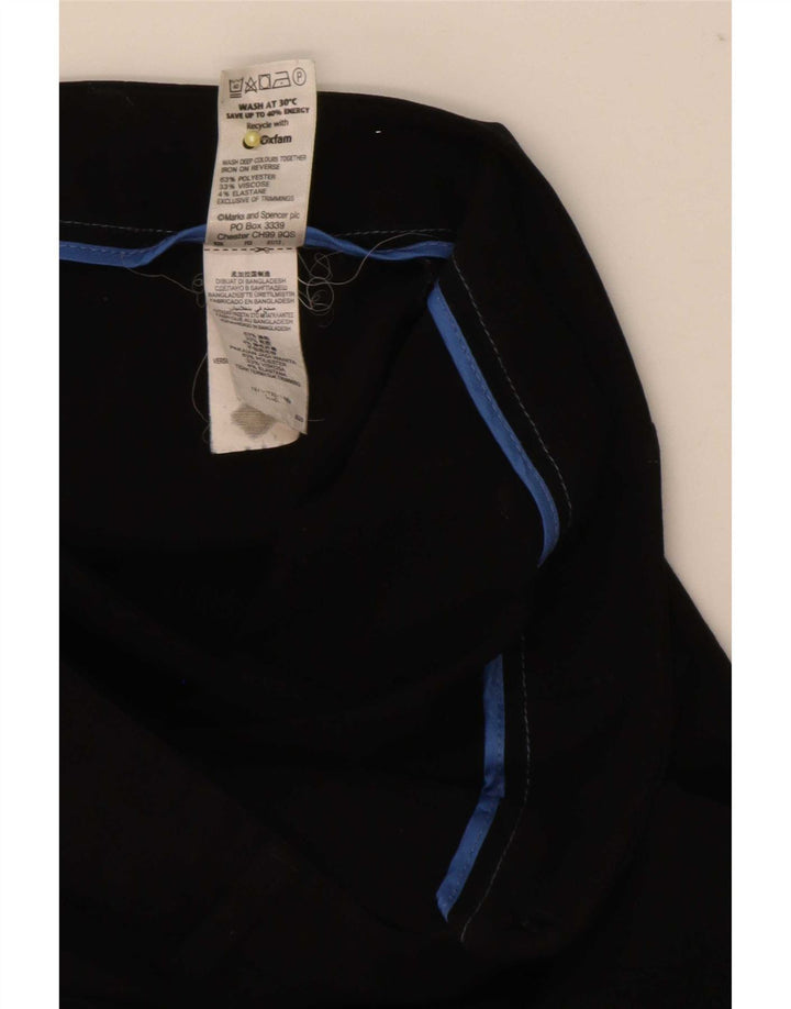 Pantaloni de costum Bootcut pentru femei Marks & Spencer UK 12 Medium W32 L30 Negru
