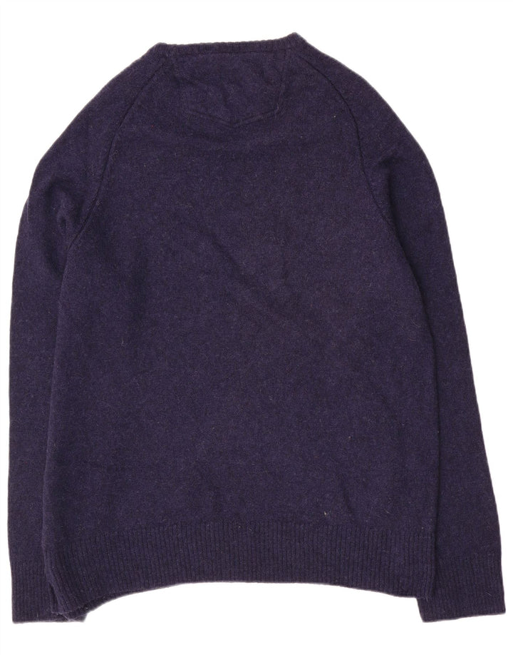 Pulover pentru bărbați Fat Face cu gât crew, 2XL, lână bleumarin
